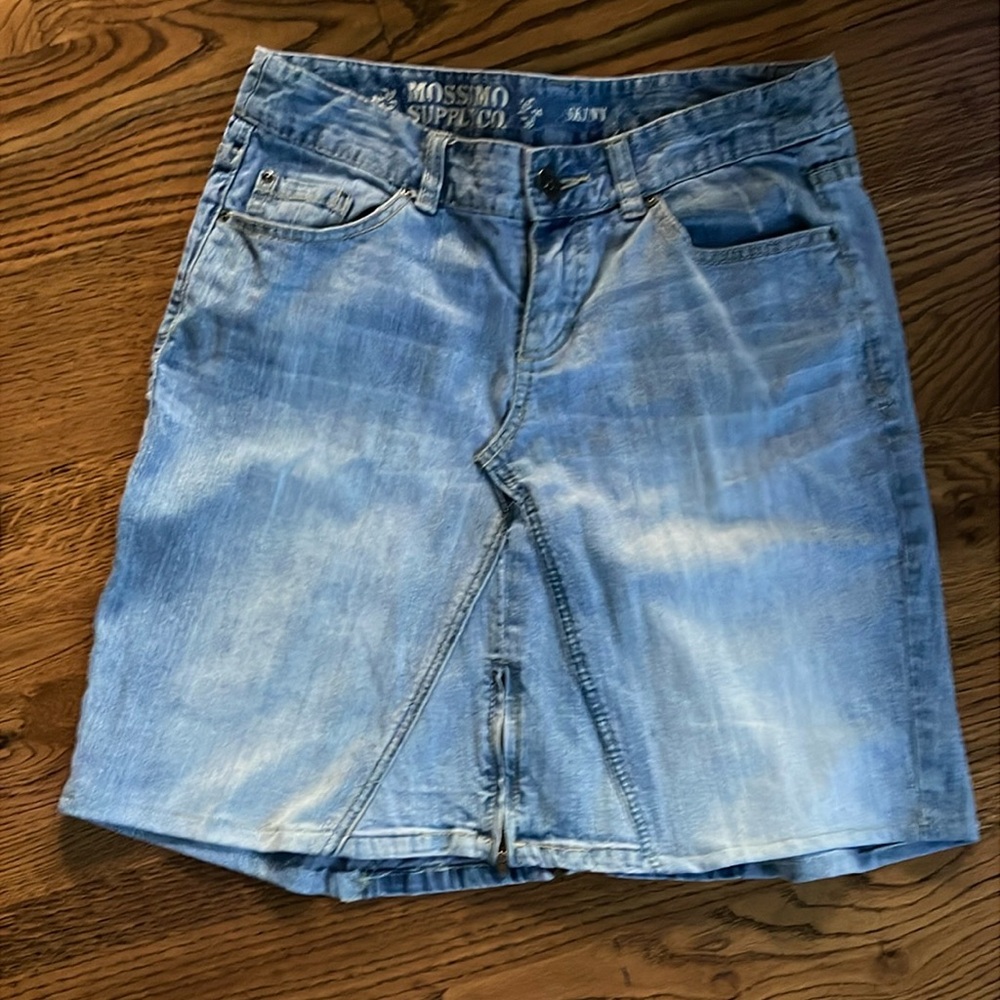 Light Blue Denim custom Jeans Skirt